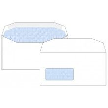 DL Gummed Autofast White Window Opaqued Envelope 500 pack 